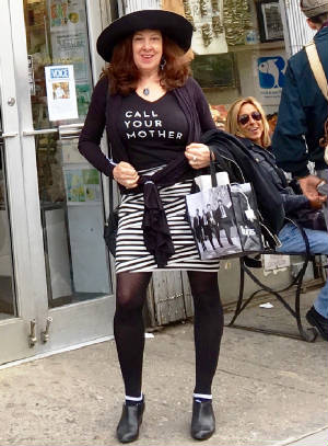 Pattie in Call Your Mother t shirt.jpg