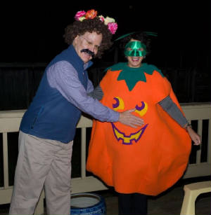 Dial and Sally in her pumpkin suit.jpg