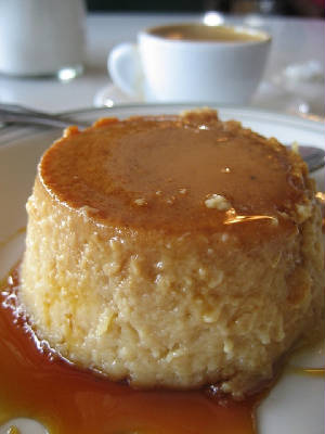 Flan afloat in caramel syrup.jpg