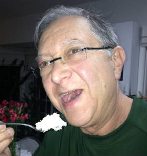 Harlan eating Crown Market tuna2.JPG