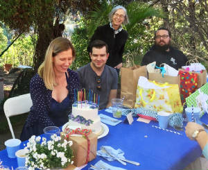 Kristin and Phil with her birthday cake.JPG