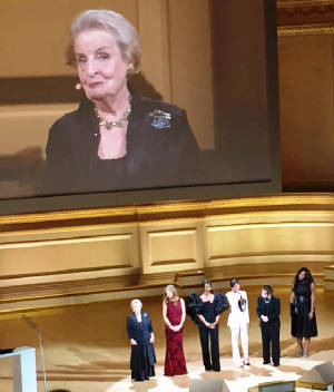 Madeleine Albright et al at Glamour event.JPG