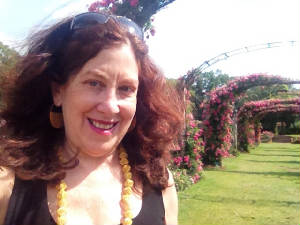 Pattie in Rose Garden at Elizabeth Park.JPG