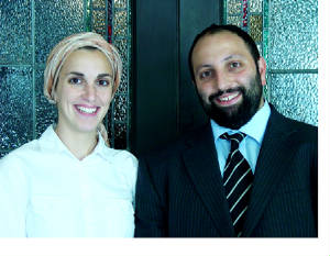 Rabbi and rebbetzen of Ohel Leah Synagogue.jpg