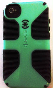 Speck phone case in aquamarine.JPG