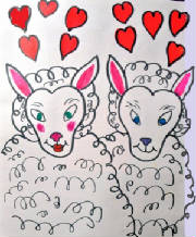 The lamb fell in love.JPG