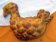 Turkey-shaped pumpkin challah from Voila! Hallah.jpg
