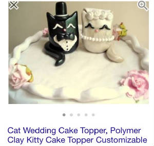 wedding cake topper with cat bride and groom.jpg