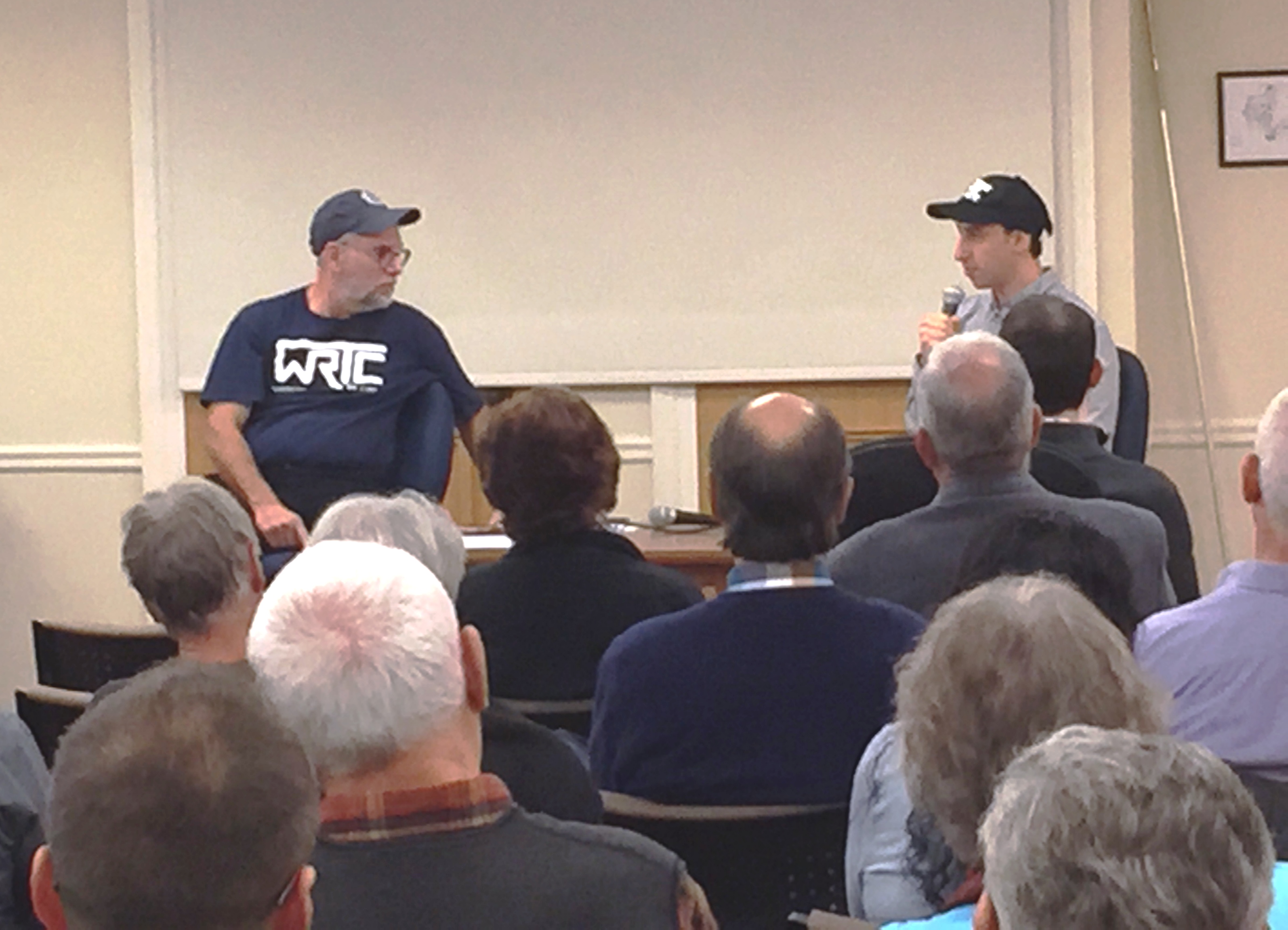 Bob (left) and Aidan at the book reading.JPG