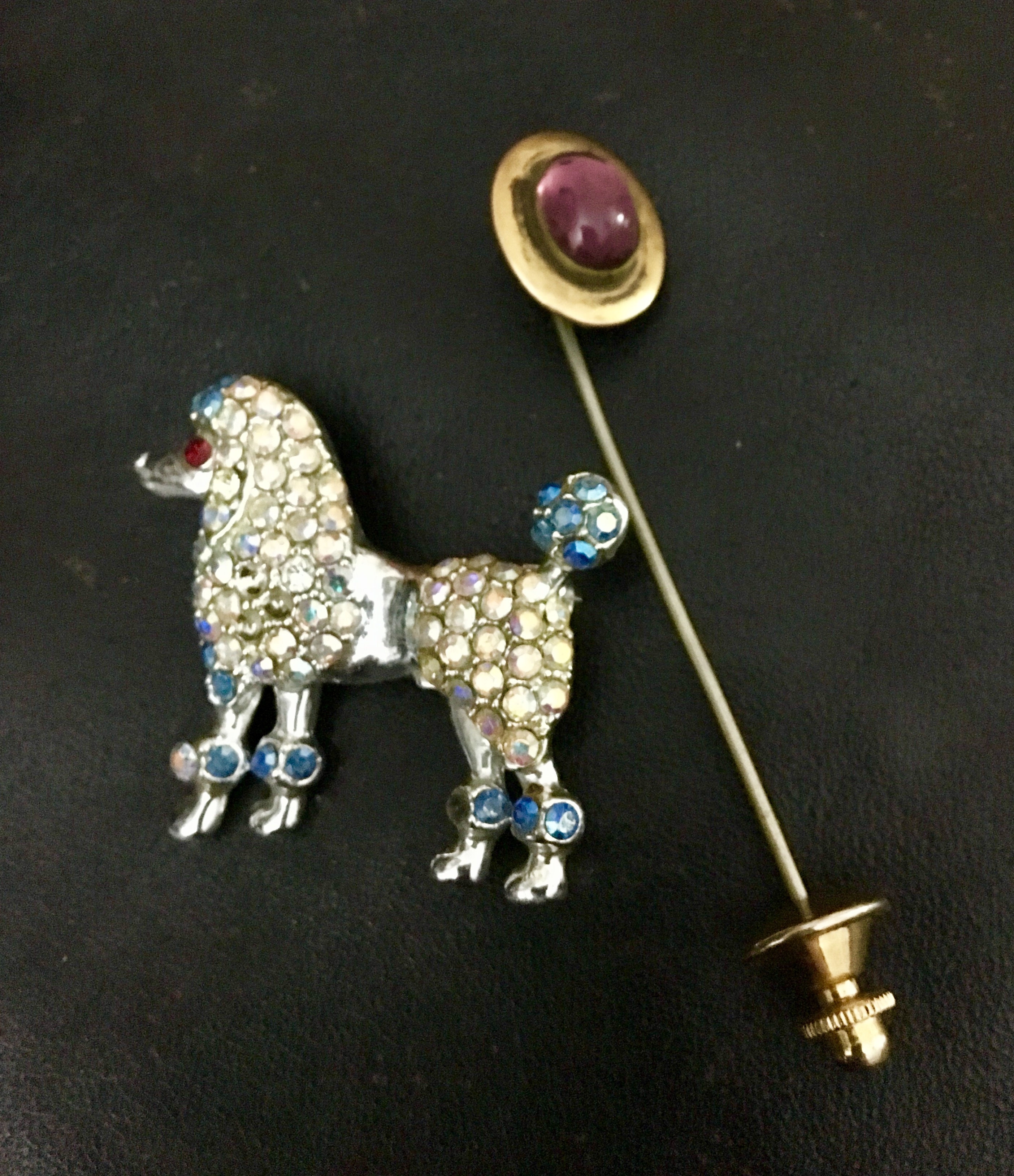 Brimfield poodle pin and hatpin.jpg