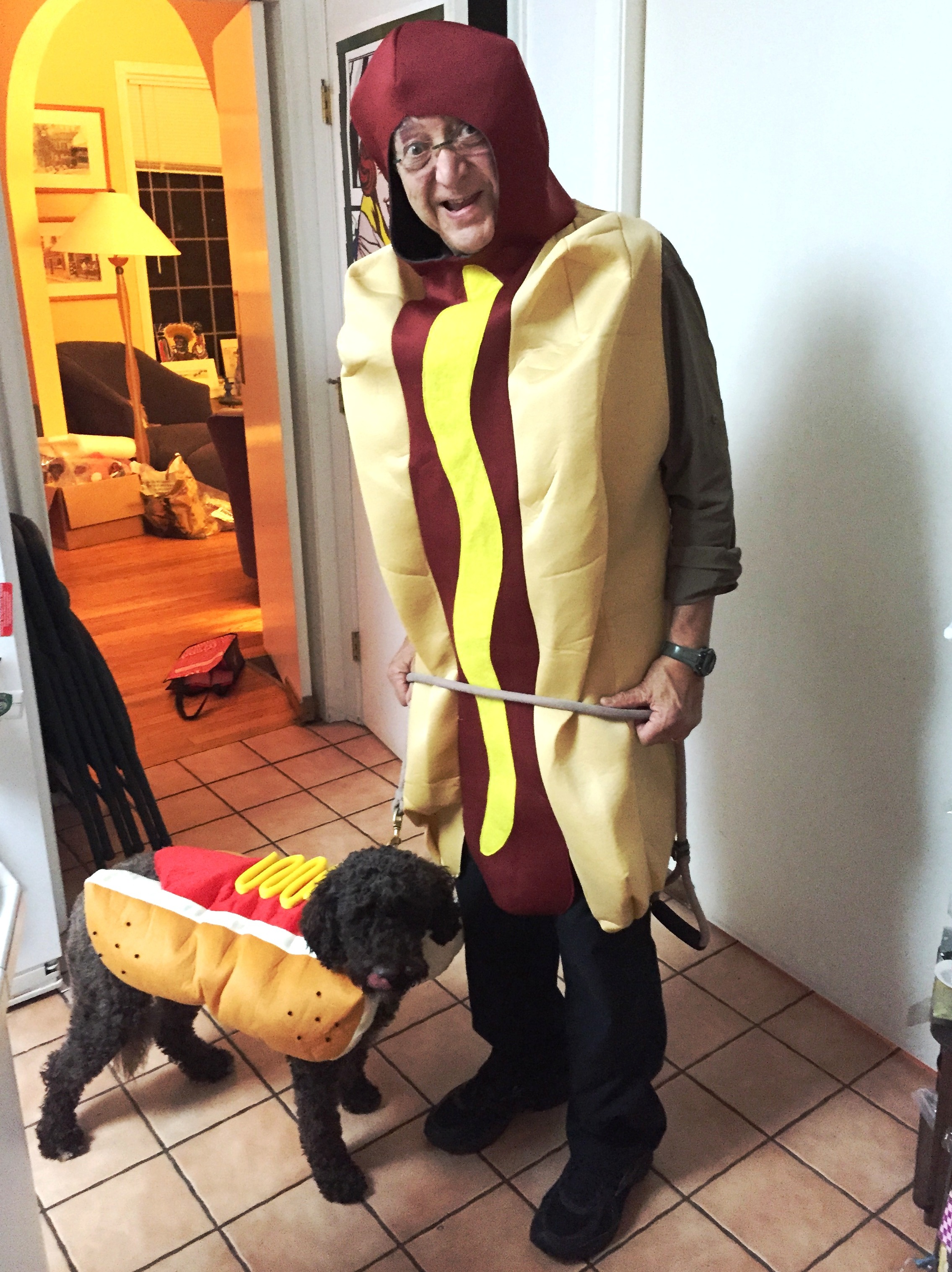 Two hot dogs on Halloween 2014.JPG
