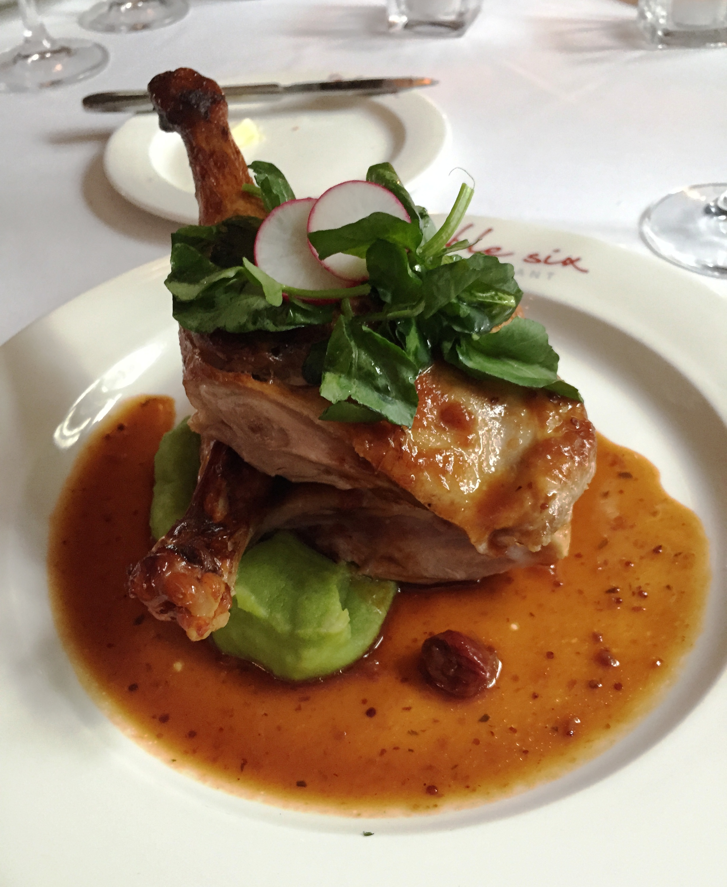 The inn's oven-roasted duck.JPG