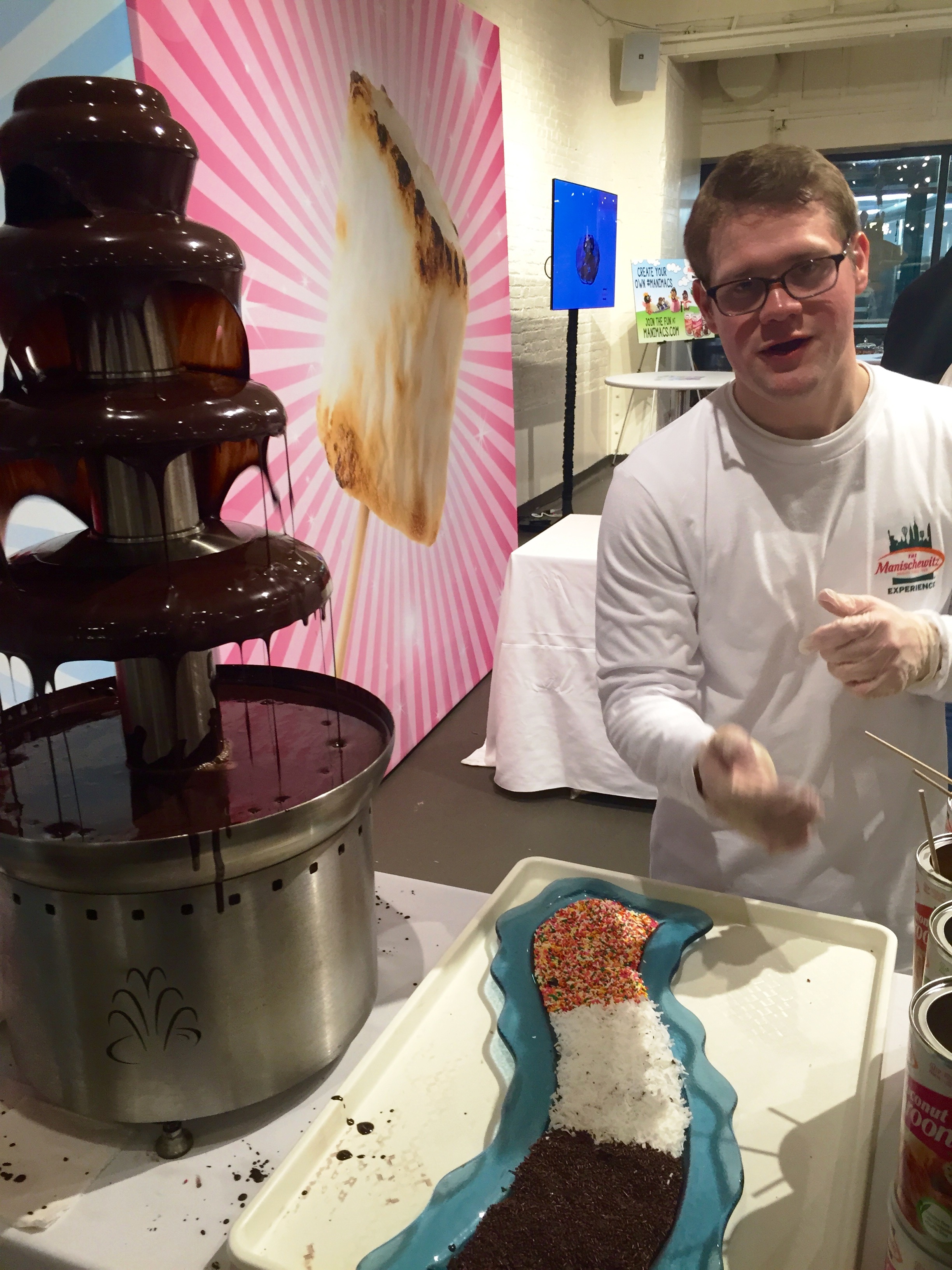 Manischewitz Experience chocolate fountain.jpg