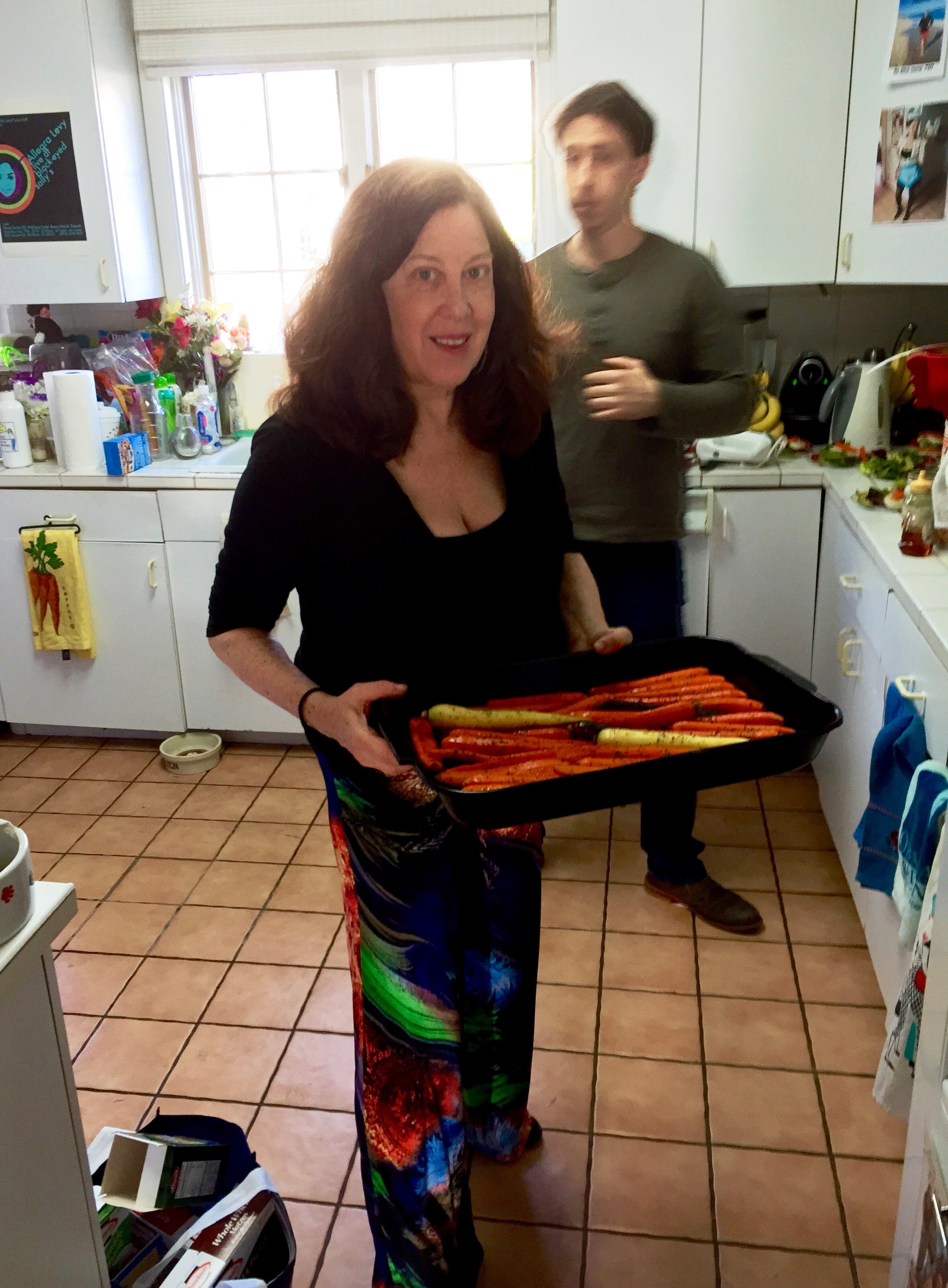 Pattie with Passover under control.jpg