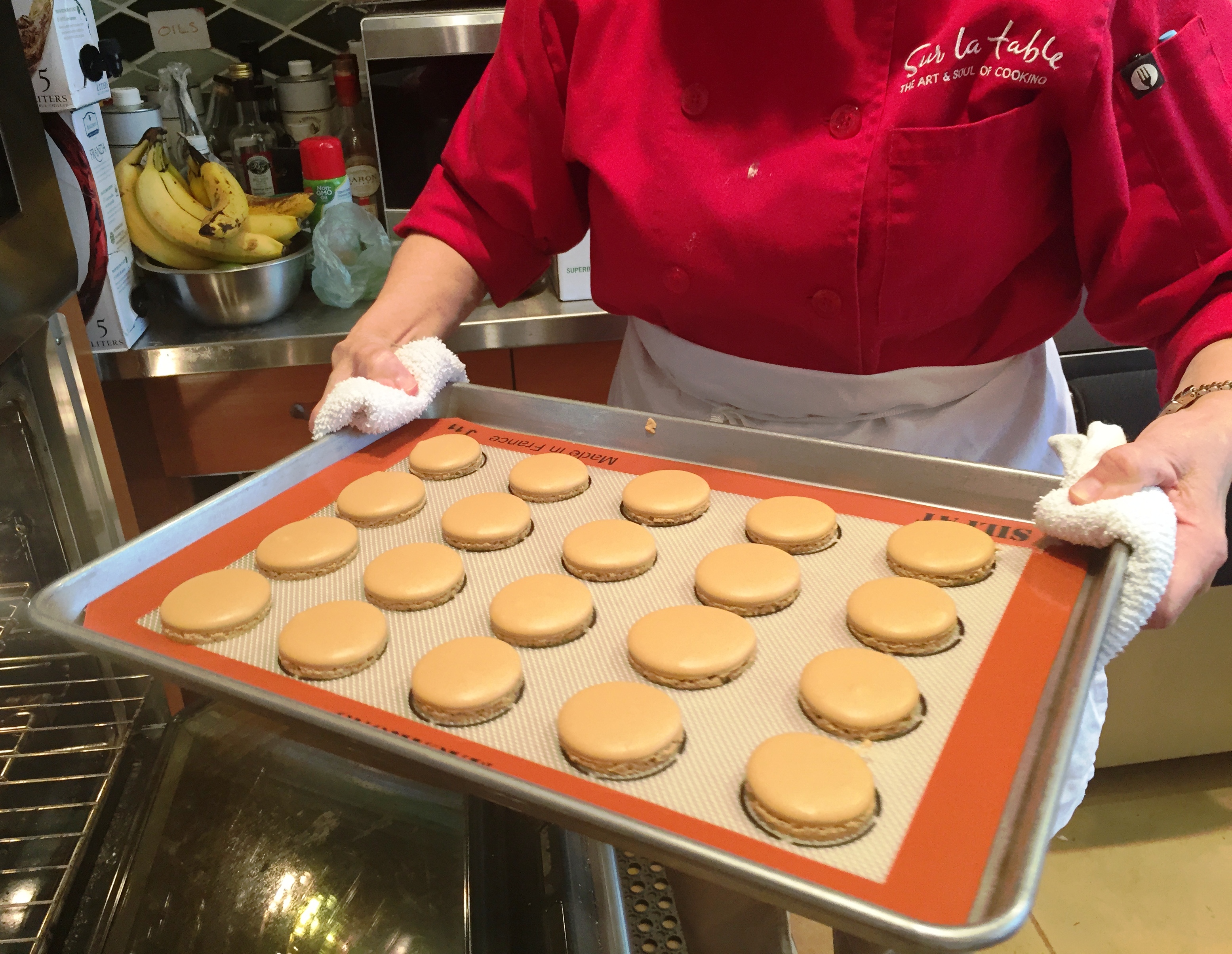 macarons on the silpat.JPG